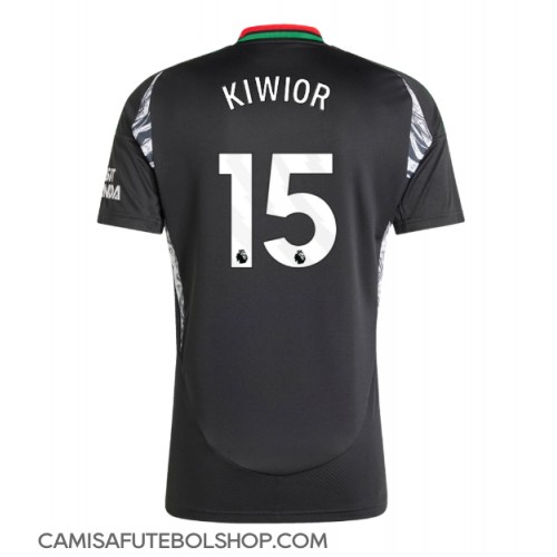 Camisa de time de futebol Arsenal Jakub Kiwior #15 Replicas 2º Equipamento 2024-25 Manga Curta